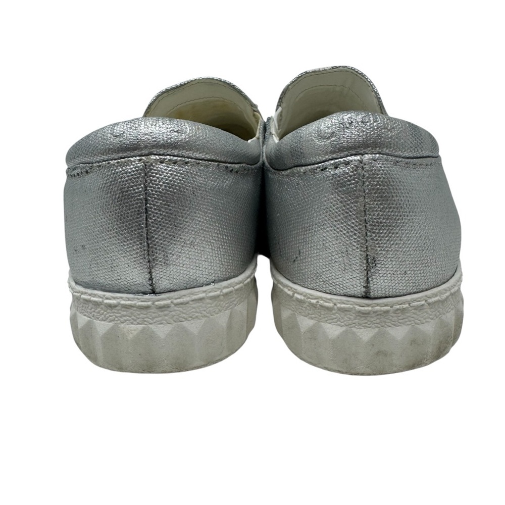 Circus by Sam Edelman Silver Slip-On Sneaker Later Alligator Statement Kidcore - Picture 9 of 16